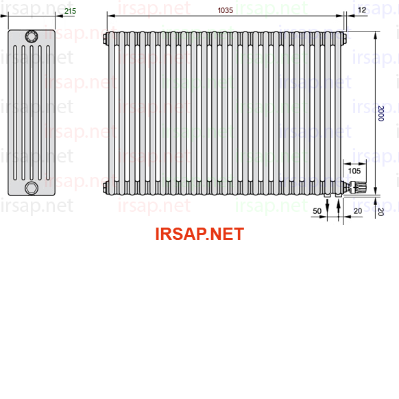 Радиатор IRSAP Tesi 62000/23 T26 CL 01